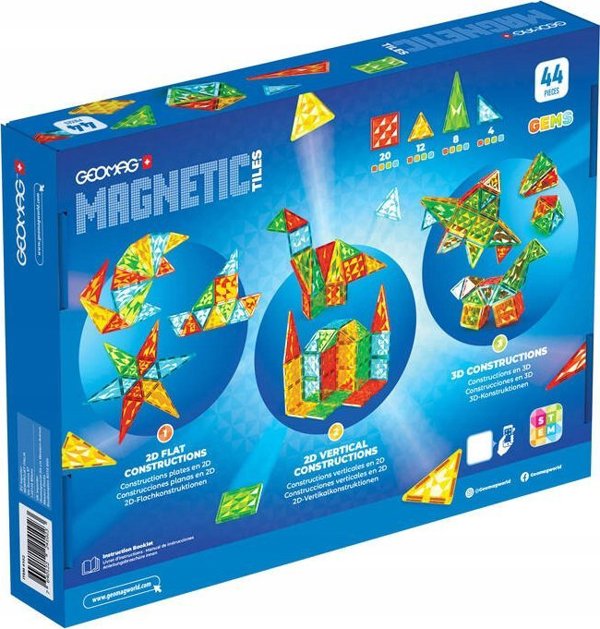 Μαγνητικά Πλακίδια Geomag Gems 44