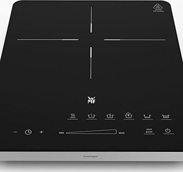Ελεύθερη εστία WMF Μονή επαγωγική εστία WMF Kult X (2200 W, έως 28 εκ, 1 εστία, 8 επίπεδα ισχύος, ανίχνευση σκεύους, αφής οθόνη, κεραμικό γυαλί, λειτουργία χρονοδιακόπτη)