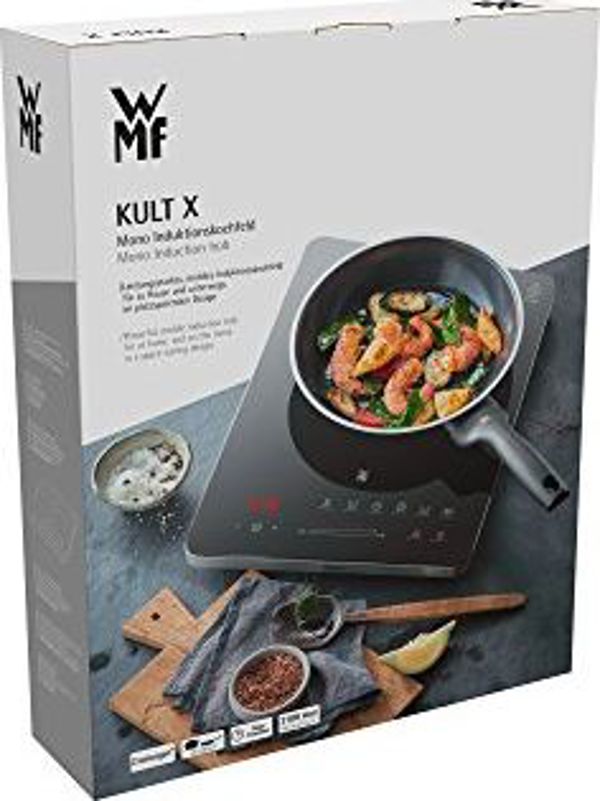 Ελεύθερη εστία WMF Μονή επαγωγική εστία WMF Kult X (2200 W, έως 28 εκ, 1 εστία, 8 επίπεδα ισχύος, ανίχνευση σκεύους, αφής οθόνη, κεραμικό γυαλί, λειτουργία χρονοδιακόπτη)