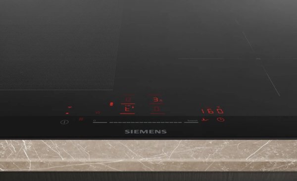 Εντοιχιζόμενη εστία Siemens Siemens iQ700 EX675HEC1E, Μαύρο, Εντοιχιζόμενη, 60 cm, Επαγωγική εστία ζώνης, Γυαλί-κεραμικό, 4 ζώνες