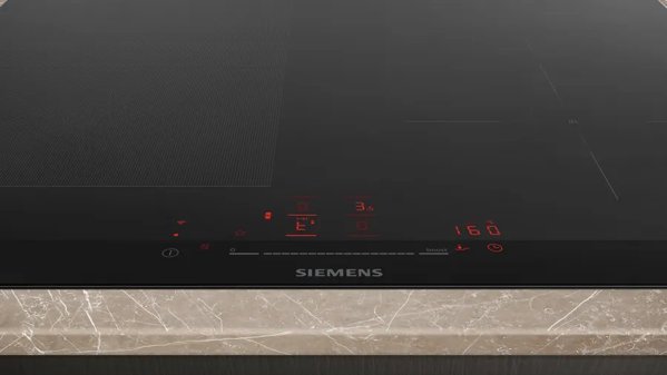 Εντοιχιζόμενη εστία Siemens Siemens iQ700 EX675HEC1E, Μαύρο, Εντοιχιζόμενη, 60 cm, Επαγωγική εστία ζώνης, Γυαλί-κεραμικό, 4 ζώνες