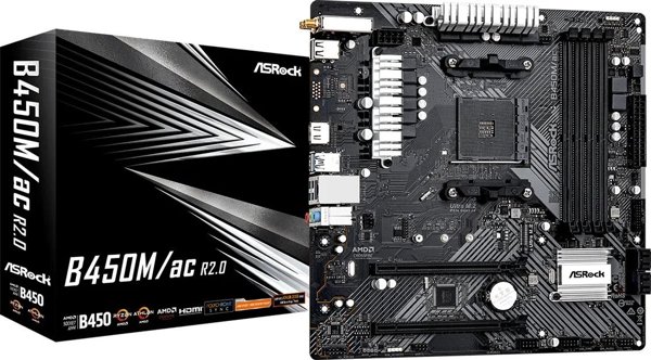 Μητρική πλακέτα ASRock B450M/AC R2.0