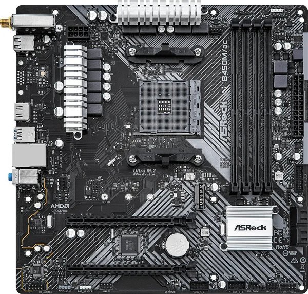 Μητρική πλακέτα ASRock B450M/AC R2.0