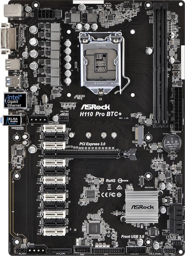 Μητρική πλακέτα ASRock H110 PRO BTC+
