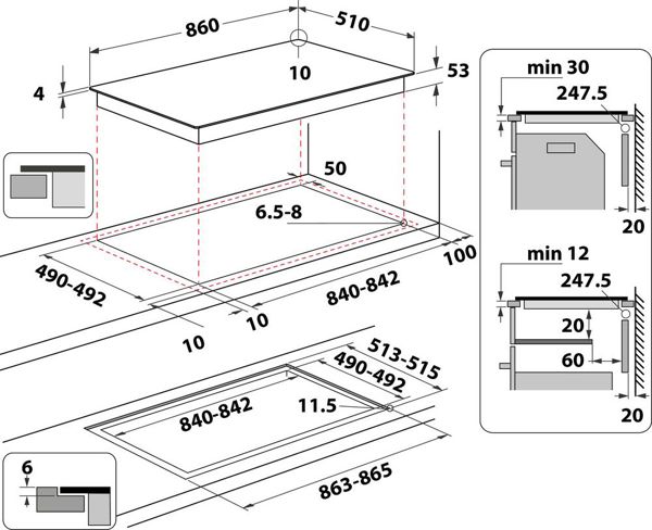Εστία Whirlpool SMP 9010 C/NE/IXL