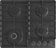 Gorenje GW642AB Εστία Αερίου 4 Εστιών, Μαύρο Χρώμα, Μεγαλύτερη Επιφάνεια Μαγειρέματος, 60cm