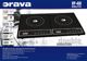 Ελεύθερη επαγωγική εστία Orava, διπλή VP-40i, 3500W, μαύρη, Orava