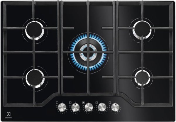 Εστία Electrolux Electrolux KGG75362K Μαύρο Ενσωματωμένο 74 cm Gas 5 ζώνες 14048185 7332543834037