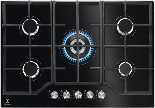 Εστία Electrolux Electrolux KGG75362K Μαύρο Ενσωματωμένο 74 cm Gas 5 ζώνες 14048185 7332543834037