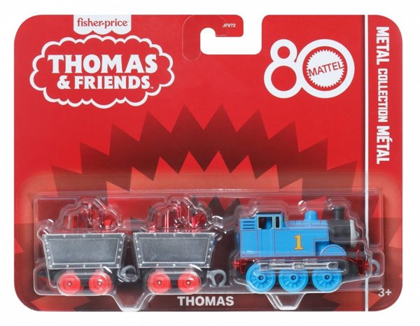 Τρένο Thomas και Φίλοι 80 χρόνια Μεταλλική μηχανή και 2 βαγόνια