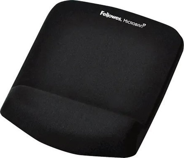 Fellowes Mouse Pad με στήριγμα καρπού FELLOWES PlushTouch™ (9252003), μαύρο sp.