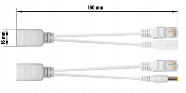 POE-PASSIVE, ZESTAW INJECTOR/SPLITTER