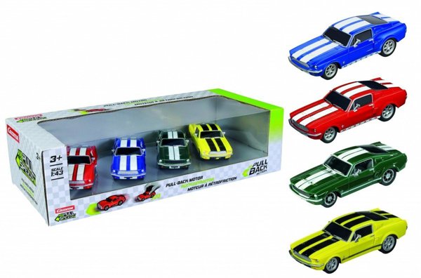 Οχήματα Pull & Speed Ford Mustang 67 4-πακ