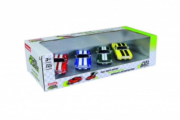 Οχήματα Pull & Speed Ford Mustang 67 4-πακ