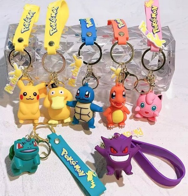 Pokemon POKEMON W8 Λούτρινο με κλιπ, 8 εκ.