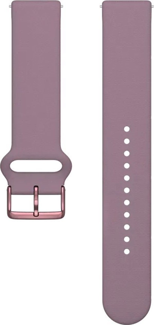 Λουράκι ρολογιού Polar Polar 20mm S-L T, μοβ σιλικόνη