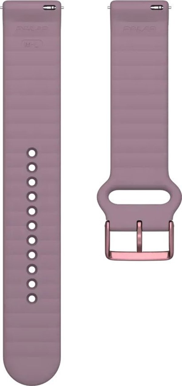 Λουράκι ρολογιού Polar Polar 20mm S-L T, μοβ σιλικόνη