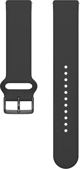 Λουράκι ρολογιού Polar Polar 20mm S-L T, μαύρη σιλικόνη