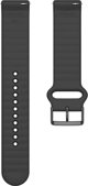 Λουράκι ρολογιού Polar Polar 20mm S-L T, μαύρη σιλικόνη