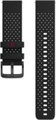 Polar silicone strap 22 mm, black / gray, S-L