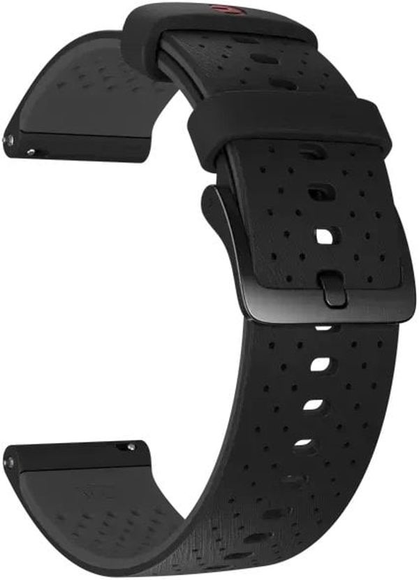 Polar silicone strap 22 mm, black / gray, S-L