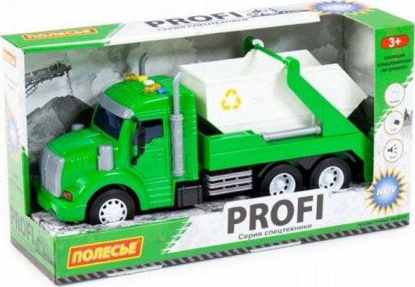 Polesie Polesie 86259 "Profi' φορτηγό με κίνηση, πράσινο για μεταφορά κοντέινερ, φως, ήχος σε κουτί