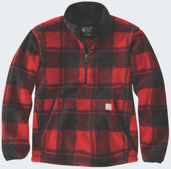 Πολικό Carhartt Fleece Pullover CrabApple Plaid
