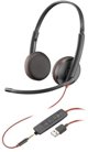 POLY Blackwire 3225 Στερεοφωνικά Ενσύρματα Ακουστικά, USB-A, Μαύρο