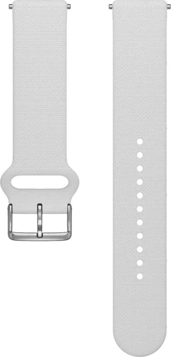 Λουράκι ρολογιού Polar Polar 20mm S-L T, λευκή σιλικόνη