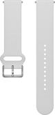 Λουράκι ρολογιού Polar Polar 20mm S-L T, λευκή σιλικόνη