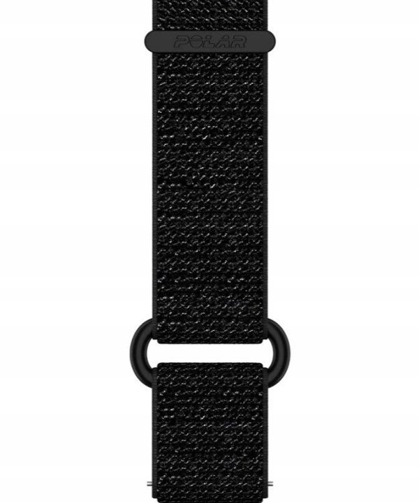 Πολικό νάιλον λουράκι καρπού με κλείσιμο velcro 20 mm, μαύρο, M/L