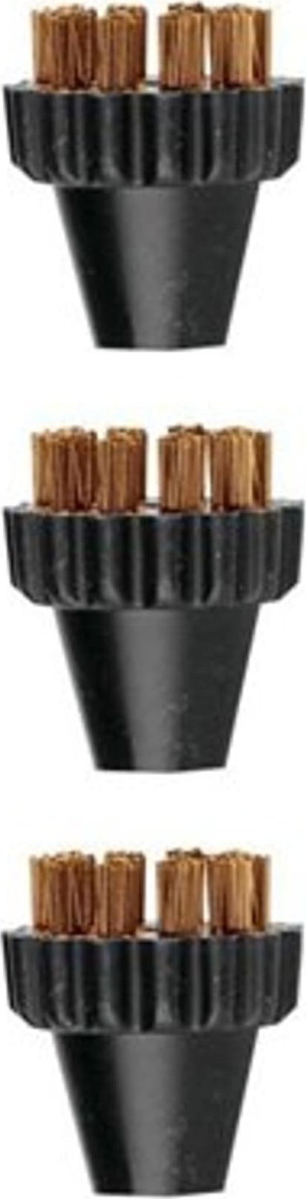 Polti Polti | 3 Small Brass Bristles Brushes Kit | PAEU0297 Vaporetto Lecoaspira Unico