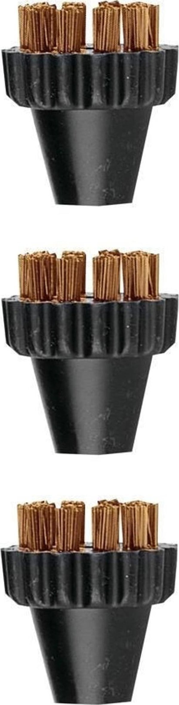 Polti Polti | 3 Small Brass Bristles Brushes Kit | PAEU0297 Vaporetto Lecoaspira Unico