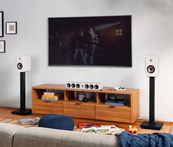 Ζεύγος ηχείων ραφιού Polk Audio Signature Elite S15, λευκό