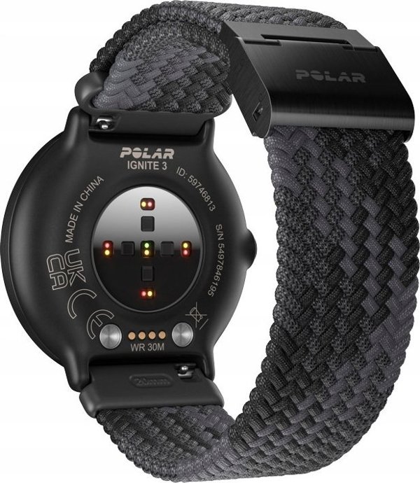 Polar Ignite 3 S-L, μαύρο/μαύρο πλεκτό
