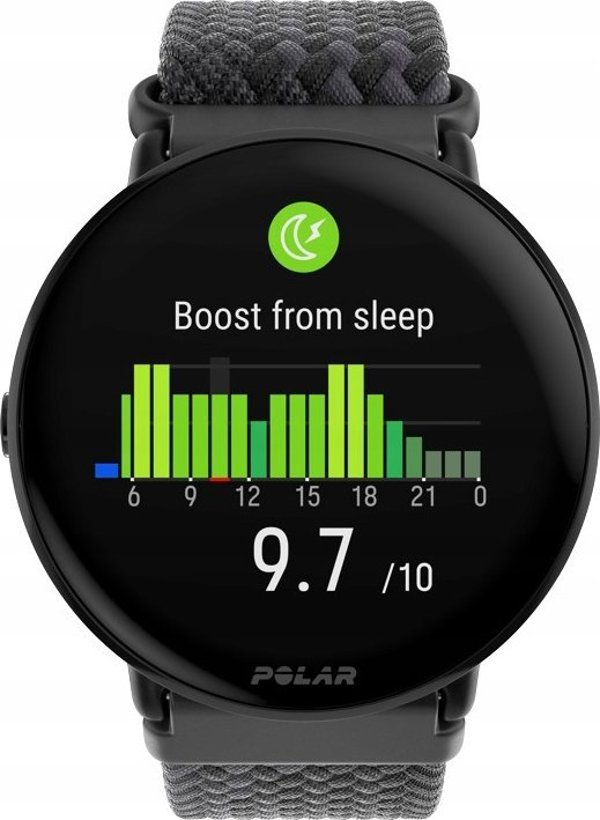 Polar Ignite 3 S-L, μαύρο/μαύρο πλεκτό