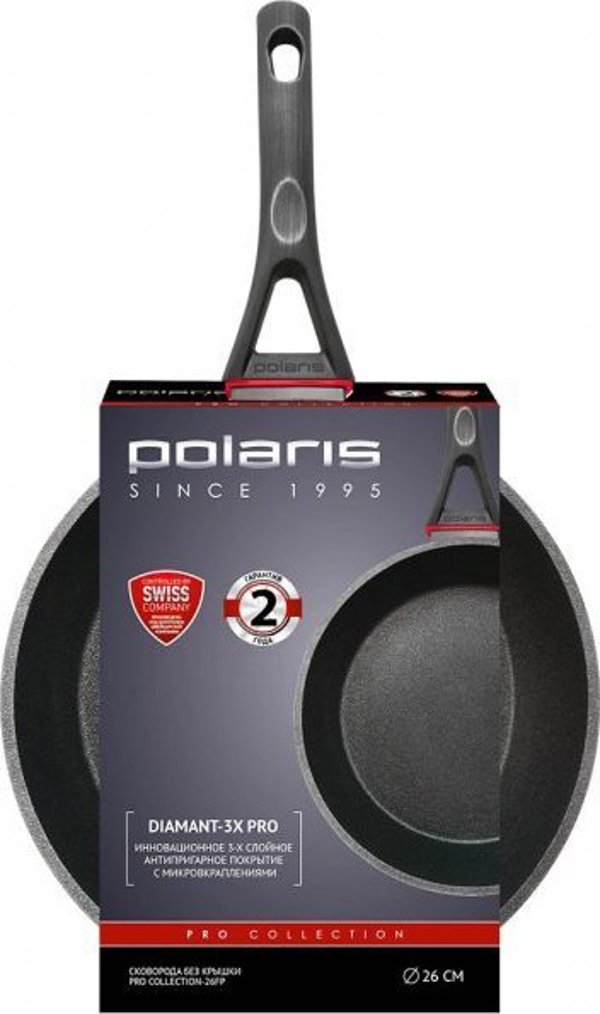 Polaris Τηγάνι Polaris PRO collection-26FP σφυρήλατο αλουμίνιο, 26 εκ.