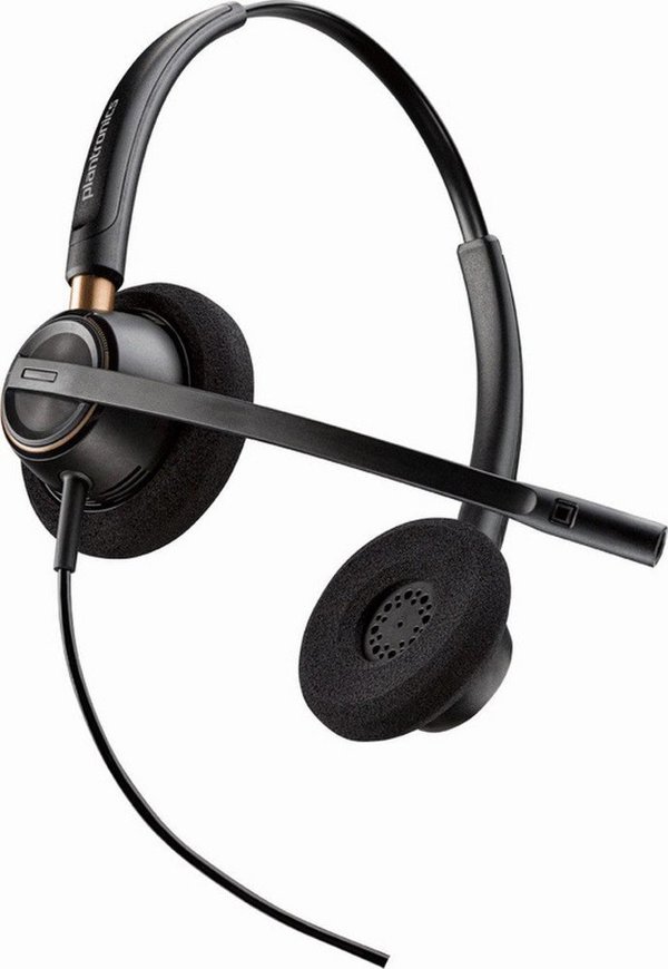 POLY EncorePro HW520 Διπλό Ενσύρματο Ακουστικό, USB-A, Μαύρο