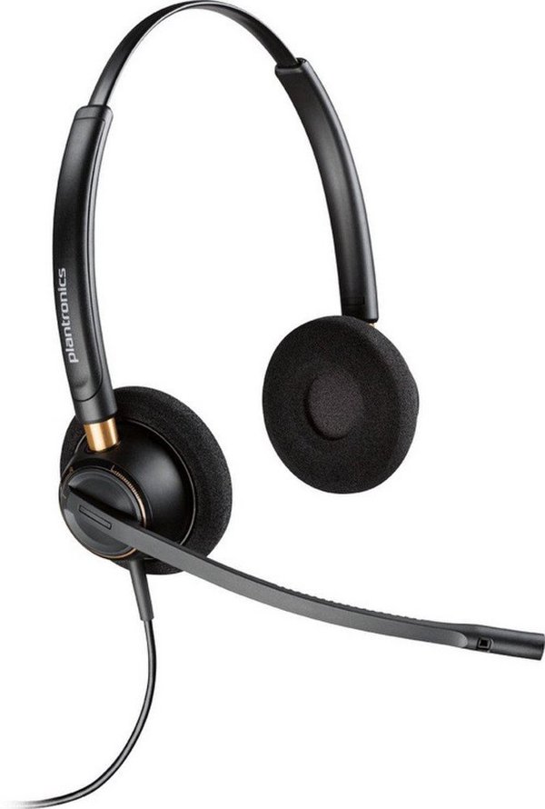 POLY EncorePro HW520 Διπλό Ενσύρματο Ακουστικό, USB-A, Μαύρο