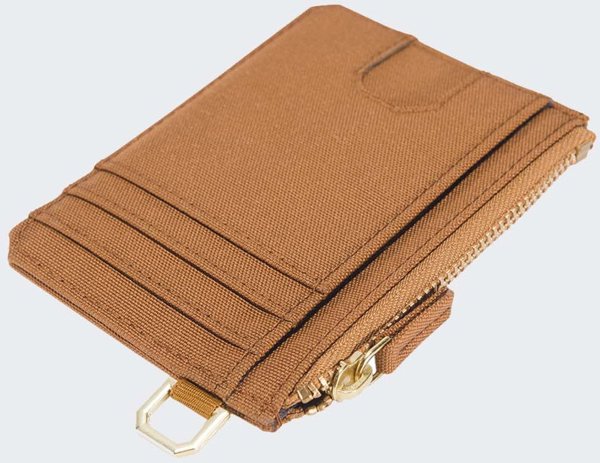 Portfel na Karty Carhartt Nylon Duck Brown