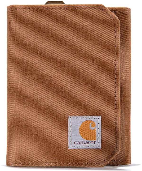 Portfel Carhartt Nylon Duck Trifold Wallet Brown