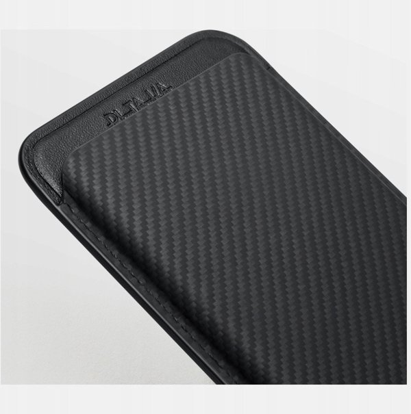 Μαγνητικό πορτοφόλι PITAKA Woven Wallet MagSafe για τηλέφωνο μαύρο γκρι