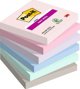 Post-It 3M Αυτοκόλλητα Σημειωματάκια Super Sticky, Συλλογή Soulful, 76x76mm, 6x90 Φύλλα