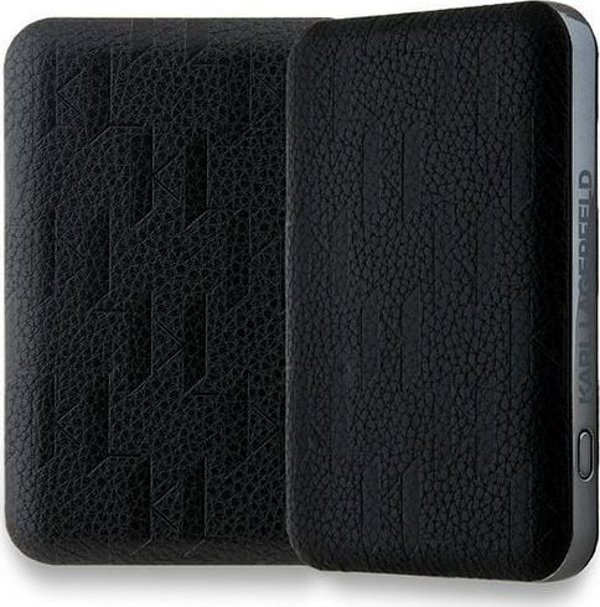 Karl Lagerfeld Powerbank Choupette Head Pin 5000mAh 15W MagSafe Φορητός Φορτιστής Μαύρο