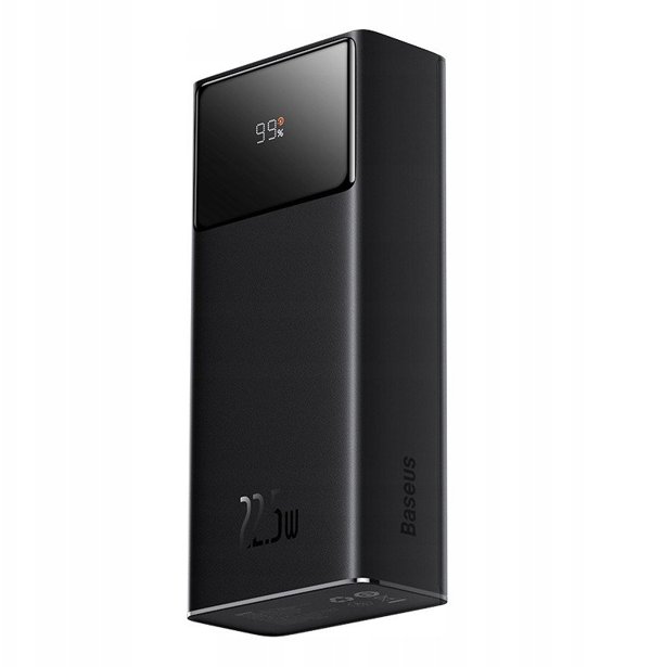Powerbank Baseus EnerFill FP41 30000mAh 22.5W με καλώδιο Baseus Simple USB-A - USB-C 3A 30cm - μαύρο