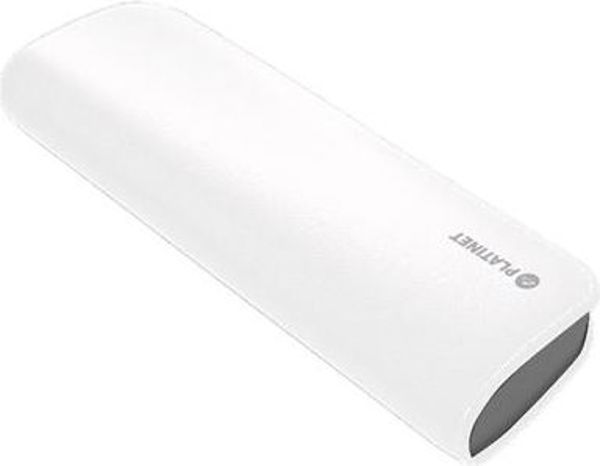 Φορητός φορτιστής Platinet Leather 7200mAh Λευκό-μαύρο