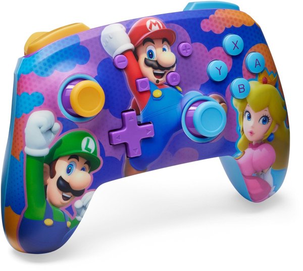 PowerA Enhanced Wireless Game Controller, Mario, Switch