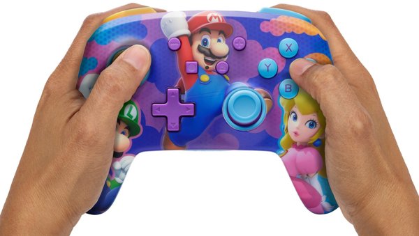 PowerA Enhanced Wireless Game Controller, Mario, Switch