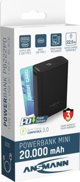 Φορητός φορτιστής Ansmann Ansmann Powerbank PRO 20.000 mAh USB-A+C Port 22,5W μπλ. 1700-0155