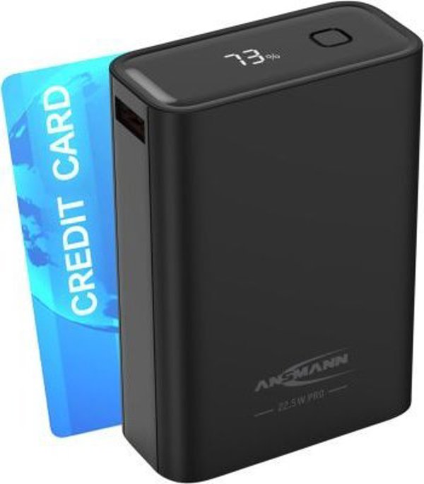 Φορητός φορτιστής Ansmann Ansmann Powerbank PRO 20.000 mAh USB-A+C Port 22,5W μπλ. 1700-0155